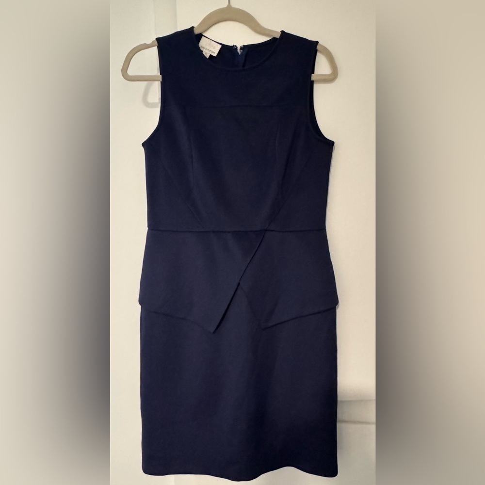 Donna Morgan Navy Blue Sheath Dress Size 10
